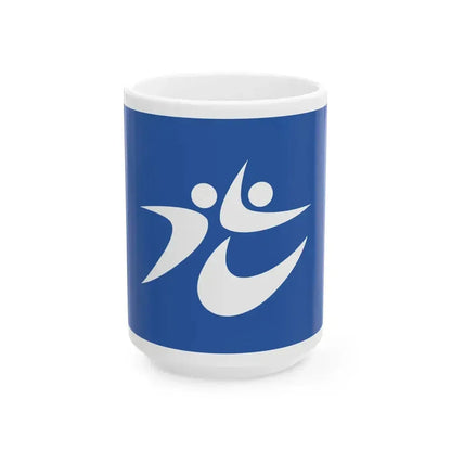Flag of Hikari Yamaguchi (Japan) White Coffee Mug 15oz - Go Mug Yourself