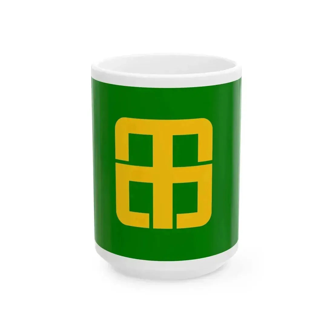 Flag of Hikata Chiba 1970-2005 (Japan) White Coffee Mug 15oz - Go Mug Yourself
