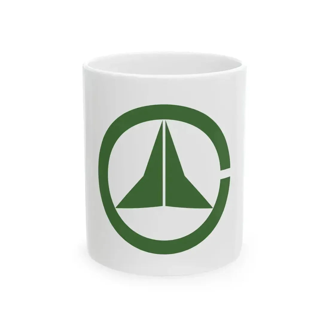 Flag of Hikimi Shimane (Japan) White Coffee Mug 11oz - Go Mug Yourself