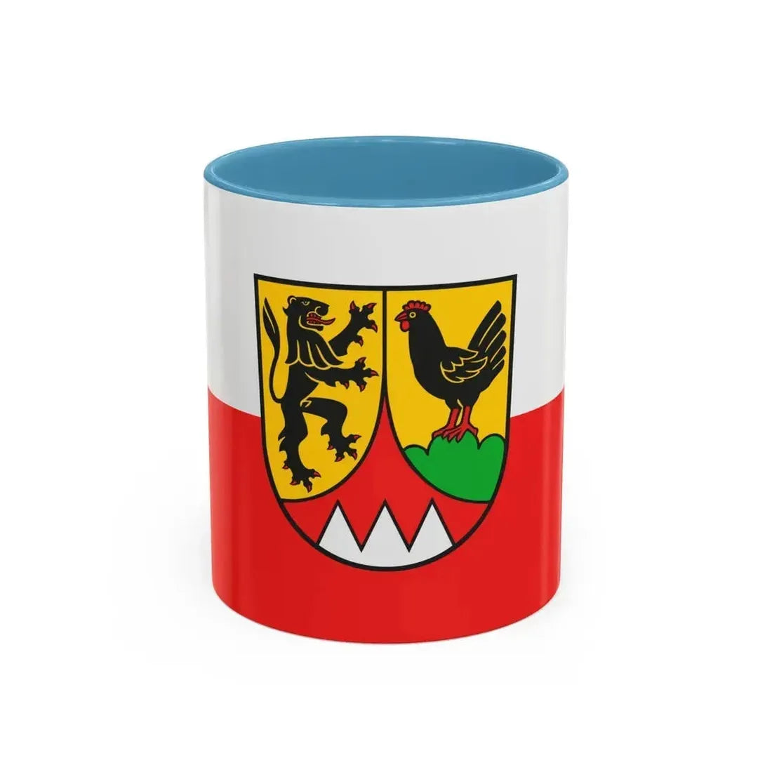 Flag of Hildburghausen Germany - Accent Coffee Mug 11oz Light Blue - Go Mug Yourself