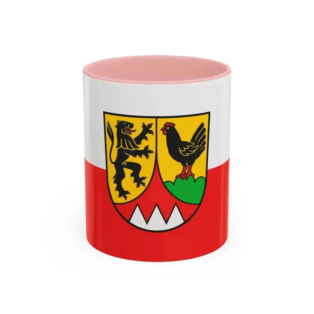 Flag of Hildburghausen Germany - Accent Coffee Mug 11oz Pink - Go Mug Yourself