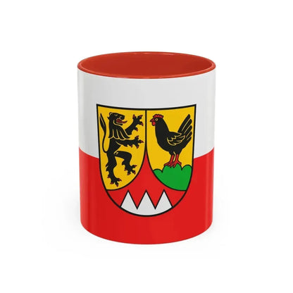 Flag of Hildburghausen Germany - Accent Coffee Mug 11oz Red - Go Mug Yourself