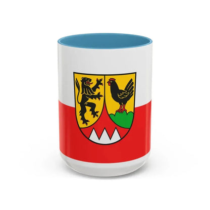 Flag of Hildburghausen Germany - Accent Coffee Mug 15oz Light Blue - Go Mug Yourself