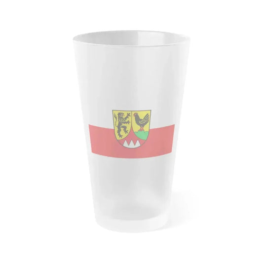 Flag of Hildburghausen Germany - Frosted Pint Glass 16oz 16oz Frosted - Go Mug Yourself