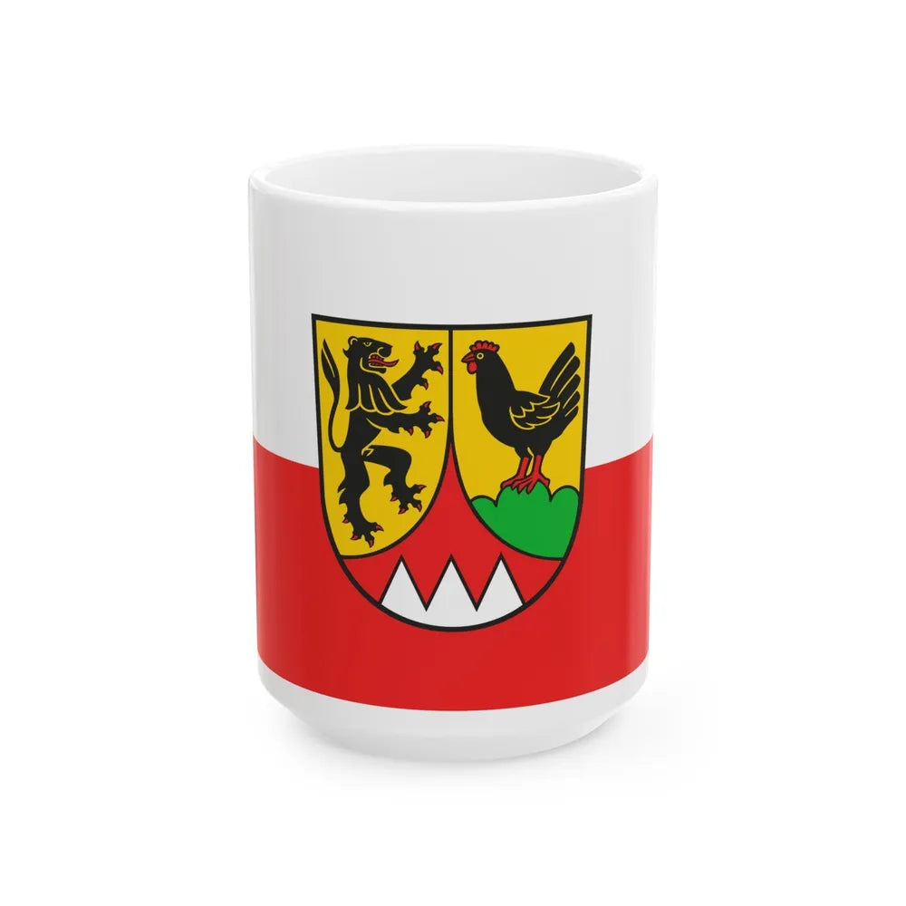 Flag of Hildburghausen Germany - White Coffee Mug-15oz-Go Mug Yourself