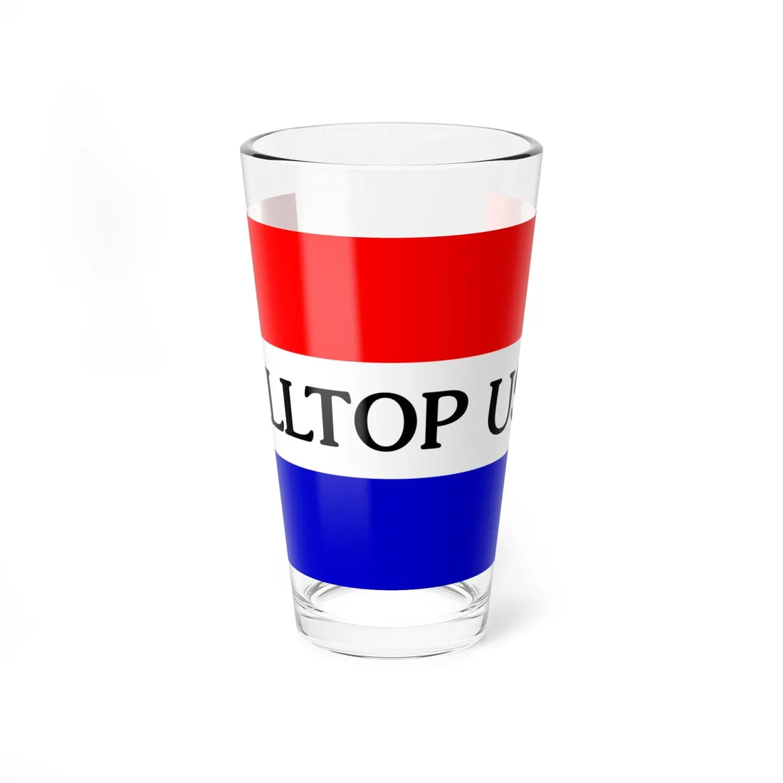 Flag of Hilltop Ohio (United States) Pint Glass 16oz 16oz - Go Mug Yourself