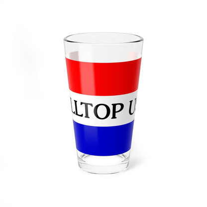 Flag of Hilltop Ohio (United States) Pint Glass 16oz 16oz - Go Mug Yourself