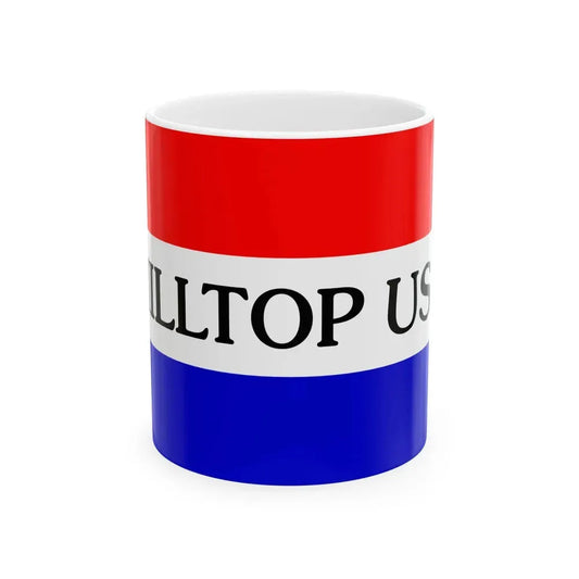 Flag of Hilltop Ohio (United States) White Coffee Mug 11oz - Go Mug Yourself