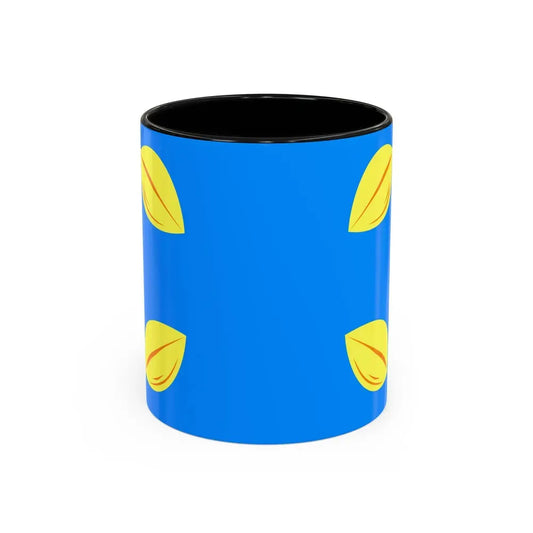Flag of Hilversum the largest city of the Gooi area Netherlands - Accent Coffee Mug 11oz Black - Go Mug Yourself