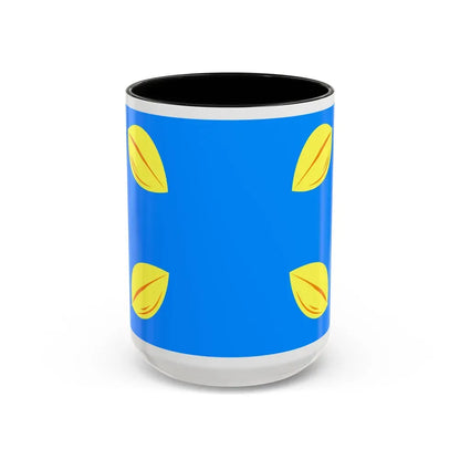 Flag of Hilversum the largest city of the Gooi area Netherlands - Accent Coffee Mug 15oz Black - Go Mug Yourself