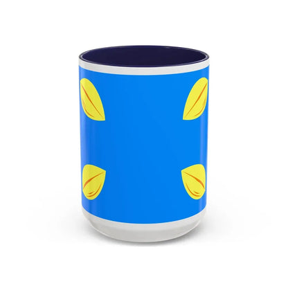 Flag of Hilversum the largest city of the Gooi area Netherlands - Accent Coffee Mug 15oz Navy - Go Mug Yourself