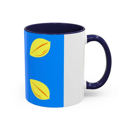 Flag of Hilversum the largest city of the Gooi area Netherlands - Accent Coffee Mug - Go Mug Yourself