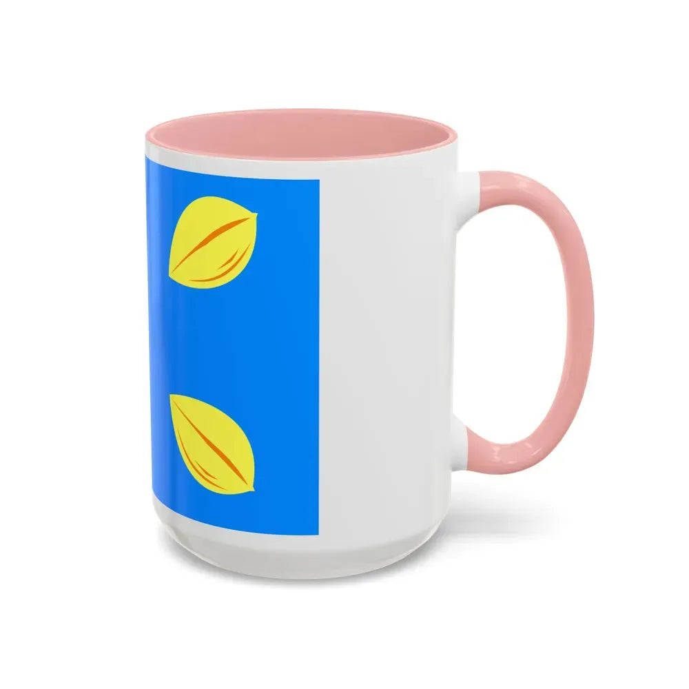 Flag of Hilversum the largest city of the Gooi area Netherlands - Accent Coffee Mug - Go Mug Yourself