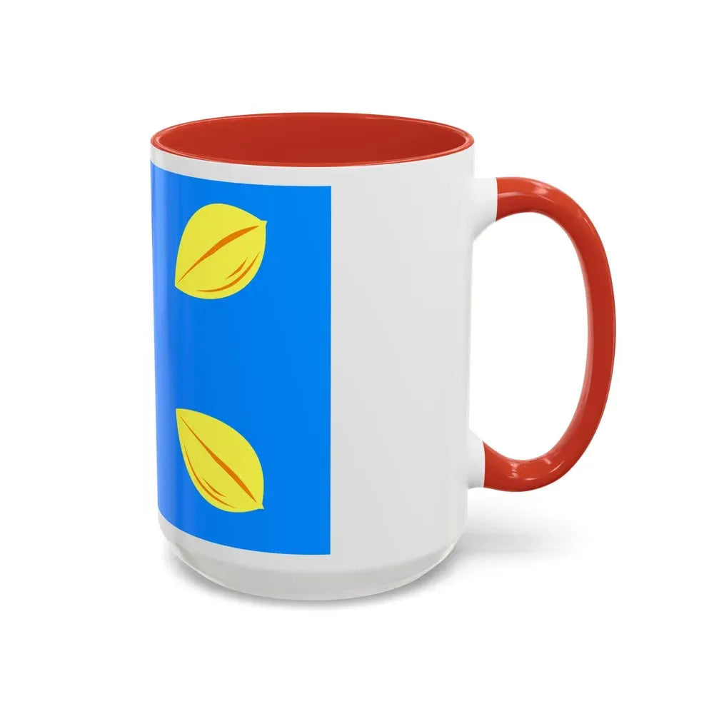 Flag of Hilversum the largest city of the Gooi area Netherlands - Accent Coffee Mug - Go Mug Yourself