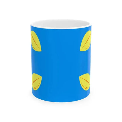 Flag of Hilversum the largest city of the Gooi area Netherlands - White Coffee Mug 11oz - Go Mug Yourself