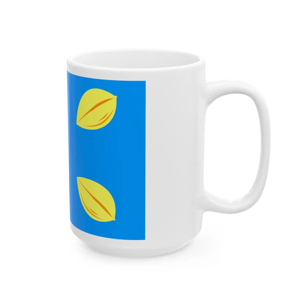 Flag of Hilversum the largest city of the Gooi area Netherlands - White Coffee Mug-Go Mug Yourself