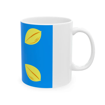 Flag of Hilversum the largest city of the Gooi area Netherlands - White Coffee Mug-Go Mug Yourself