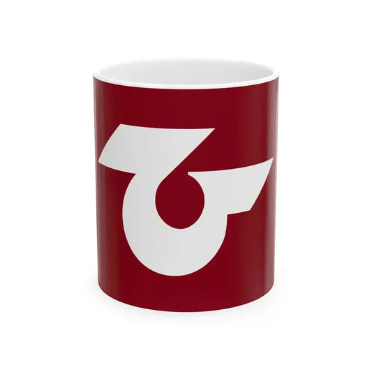 Flag of Himedo Kumamoto 1979-2004 (Japan) White Coffee Mug 11oz - Go Mug Yourself