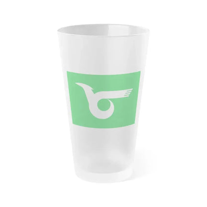 Flag of Himeji Hyogo Japan - Frosted Pint Glass 16oz 16oz Frosted - Go Mug Yourself