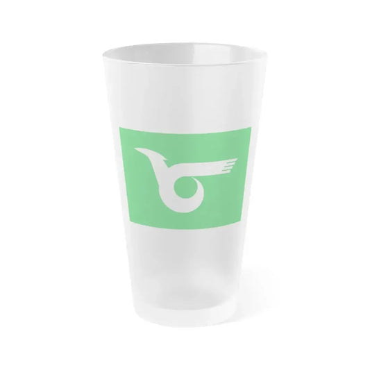 Flag of Himeji Hyogo Japan - Frosted Pint Glass 16oz 16oz Frosted - Go Mug Yourself