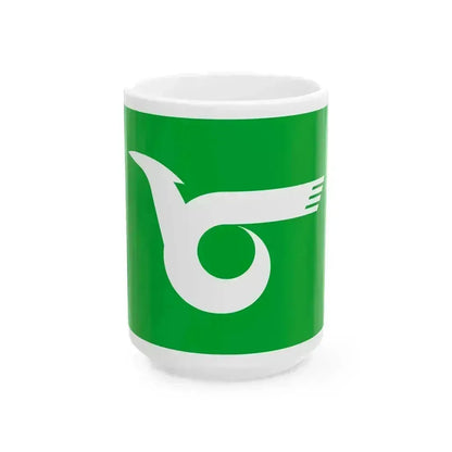 Flag of Himeji Hyogo (Japan) White Coffee Mug 15oz - Go Mug Yourself