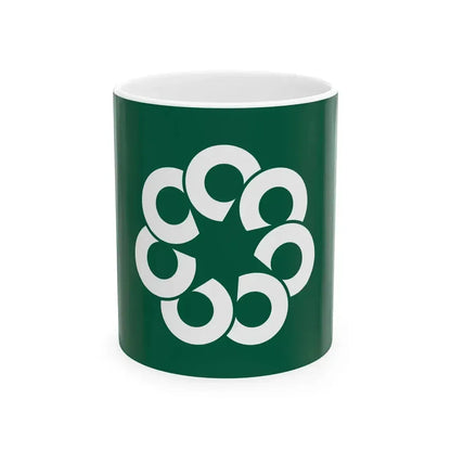 Flag of Himeshima Oita (Japan) White Coffee Mug 11oz - Go Mug Yourself