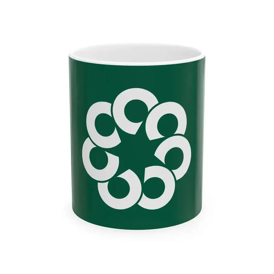 Flag of Himeshima Oita (Japan) White Coffee Mug 11oz - Go Mug Yourself