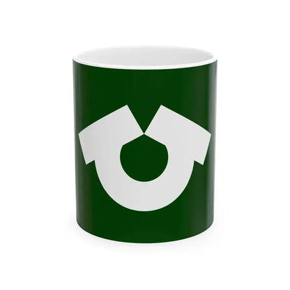 Flag of Hino Shiga (Japan) White Coffee Mug 11oz - Go Mug Yourself