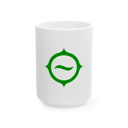 Flag of Hino Tokyo (Japan) White Coffee Mug 15oz - Go Mug Yourself