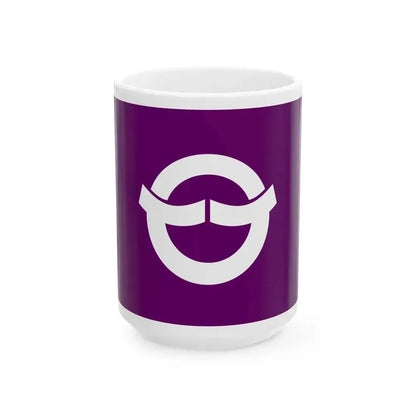 Flag of Hinode Tokyo (Japan) White Coffee Mug 15oz - Go Mug Yourself