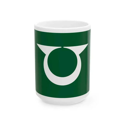Flag of Hinohara Tokyo (Japan) White Coffee Mug 15oz - Go Mug Yourself