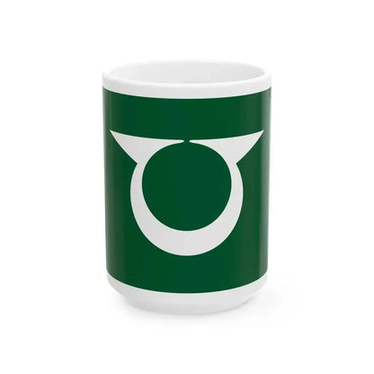 Flag of Hinohara Tokyo (Japan) White Coffee Mug 15oz - Go Mug Yourself