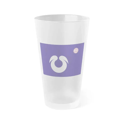 Flag of Hirakata Osaka Japan - Frosted Pint Glass 16oz 16oz Frosted - Go Mug Yourself