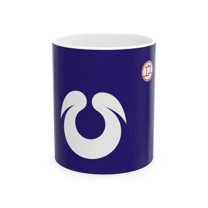 Flag of Hirakata Osaka Japan - White Coffee Mug 11oz - Go Mug Yourself