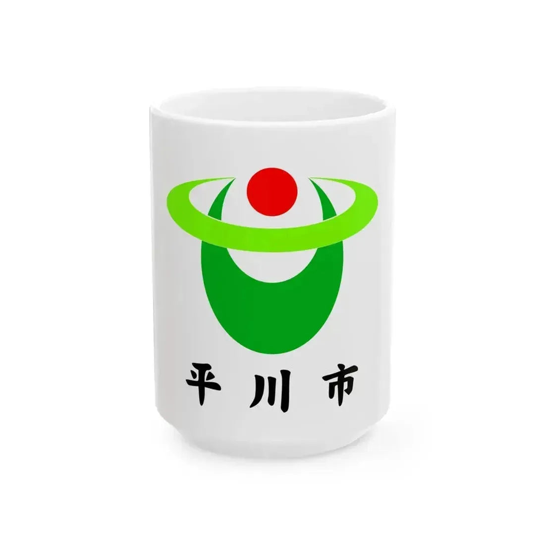 Flag of Hirakawa Aomori (Japan) White Coffee Mug 15oz - Go Mug Yourself