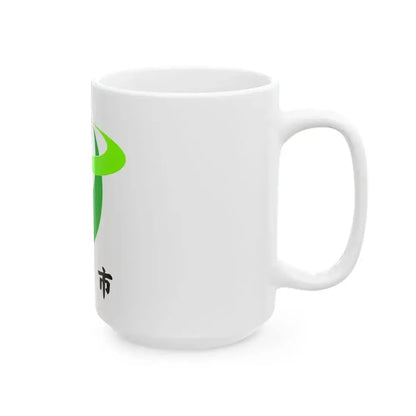 Flag of Hirakawa Aomori (Japan) White Coffee Mug - Go Mug Yourself