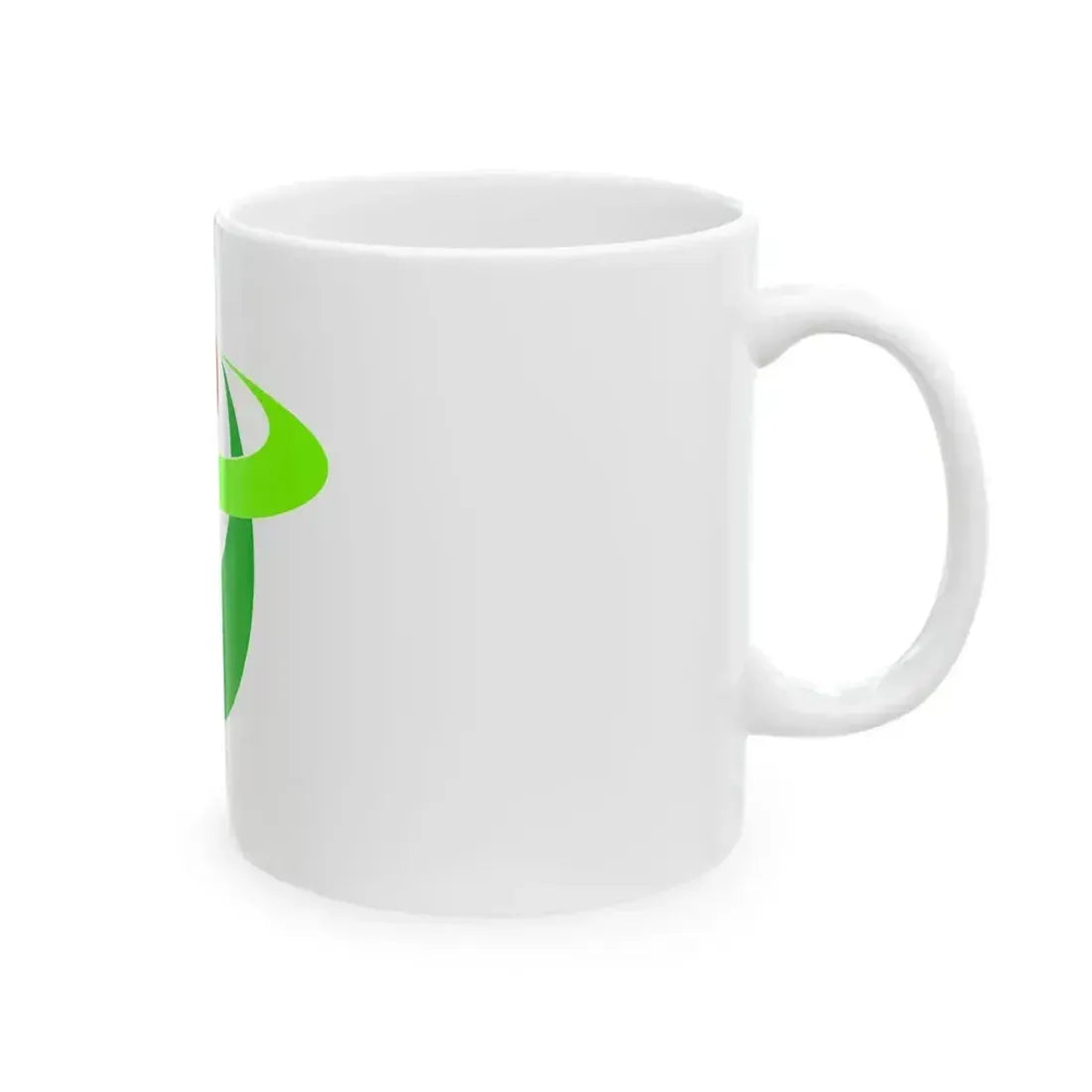 Flag of Hirakawa Aomori no logo (Japan) White Coffee Mug - Go Mug Yourself