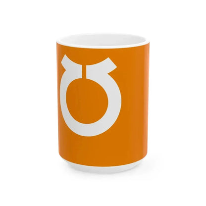 Flag of Hirata Fukushima (Japan) White Coffee Mug 15oz - Go Mug Yourself