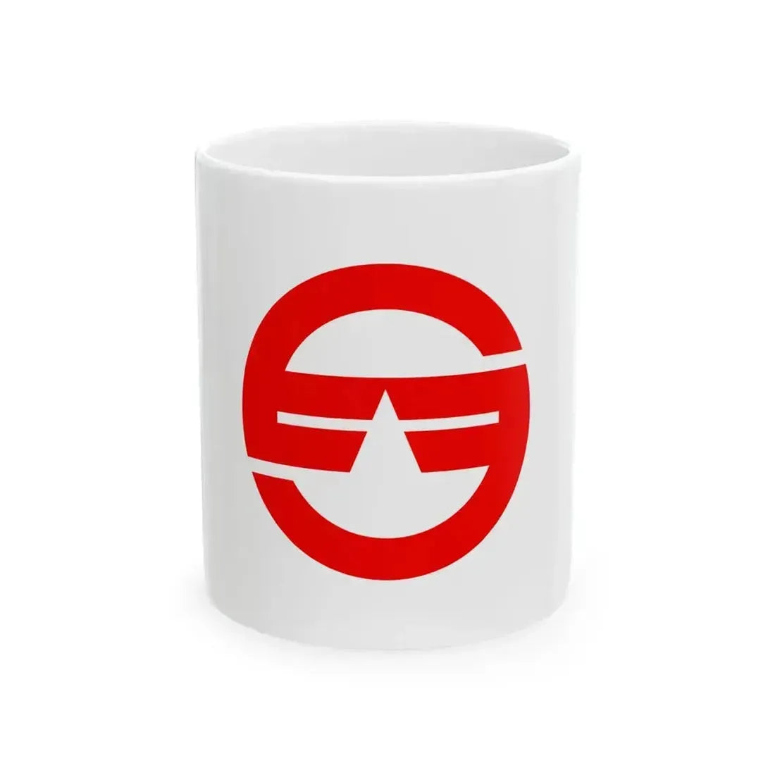 Flag of Hirata Shimane 1955-2005 (Japan) White Coffee Mug 11oz - Go Mug Yourself