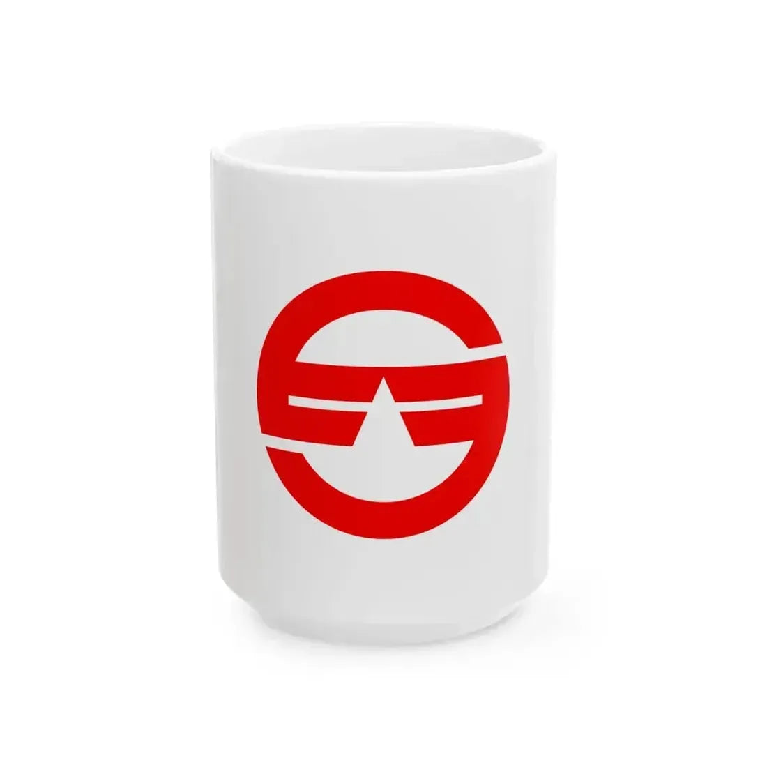 Flag of Hirata Shimane 1955-2005 (Japan) White Coffee Mug 15oz - Go Mug Yourself