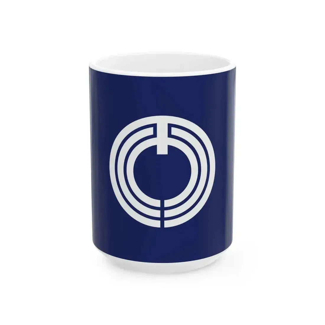 Flag of Hiratsuka Kanagawa (Japan) White Coffee Mug 15oz - Go Mug Yourself