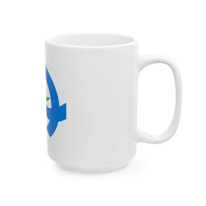 Flag of Hirono Iwate (Japan) White Coffee Mug - Go Mug Yourself