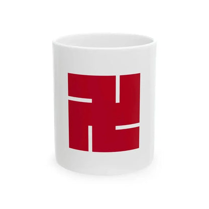 Flag of Hirosaki Aomori (Japan) White Coffee Mug 11oz - Go Mug Yourself