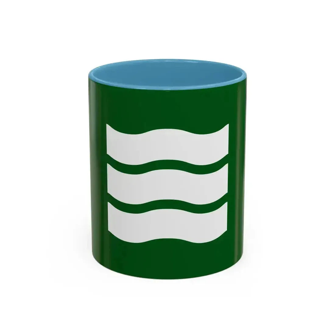 Flag of Hiroshima Hiroshima Japan - Accent Coffee Mug 11oz Light Blue - Go Mug Yourself