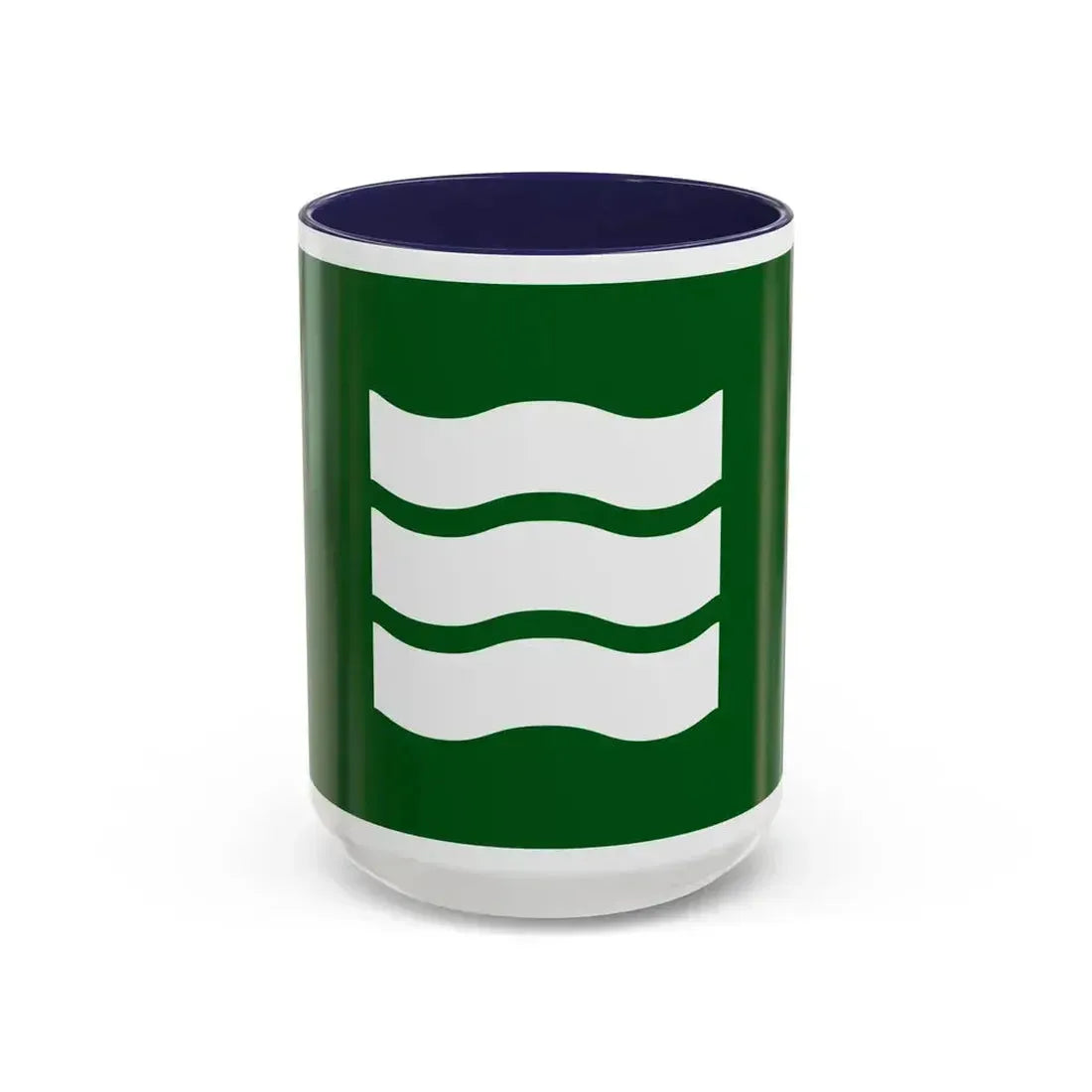 Flag of Hiroshima Hiroshima Japan - Accent Coffee Mug 15oz Navy - Go Mug Yourself