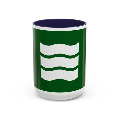 Flag of Hiroshima Hiroshima Japan - Accent Coffee Mug 15oz Navy - Go Mug Yourself