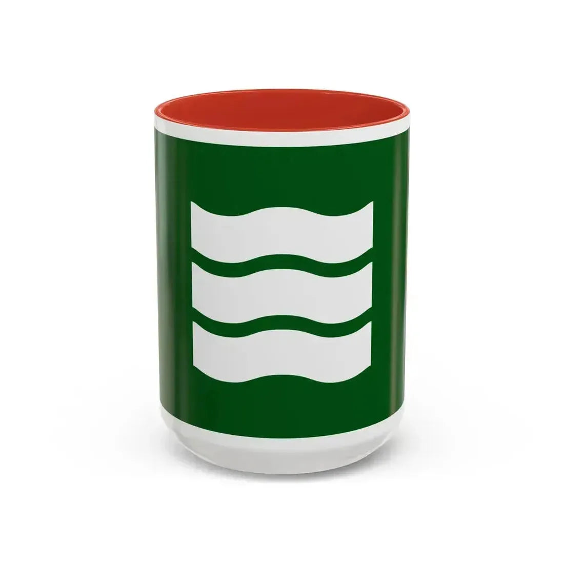 Flag of Hiroshima Hiroshima Japan - Accent Coffee Mug 15oz Red - Go Mug Yourself