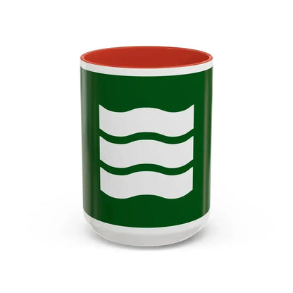 Flag of Hiroshima Hiroshima Japan - Accent Coffee Mug 15oz Red - Go Mug Yourself
