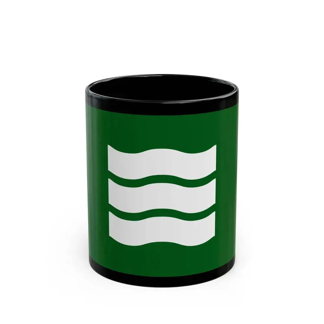 Flag of Hiroshima Hiroshima Japan - Black Coffee Mug 11oz - Go Mug Yourself