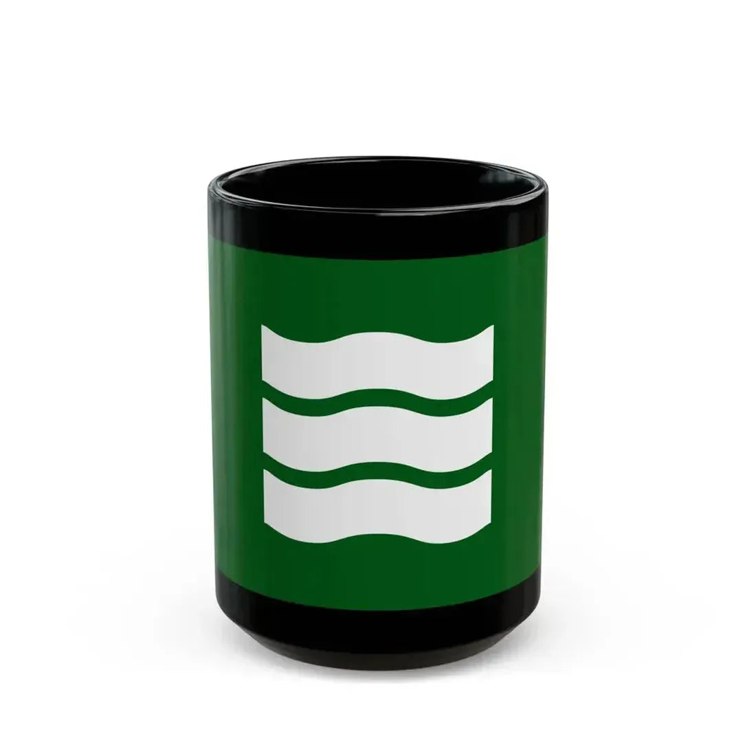 Flag of Hiroshima Hiroshima Japan - Black Coffee Mug 15oz - Go Mug Yourself